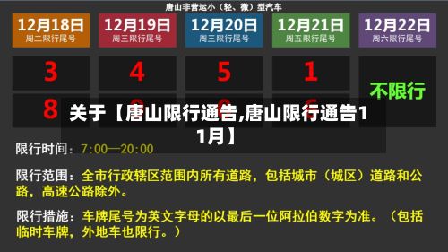 关于【唐山限行通告,唐山限行通告11月】-第2张图片