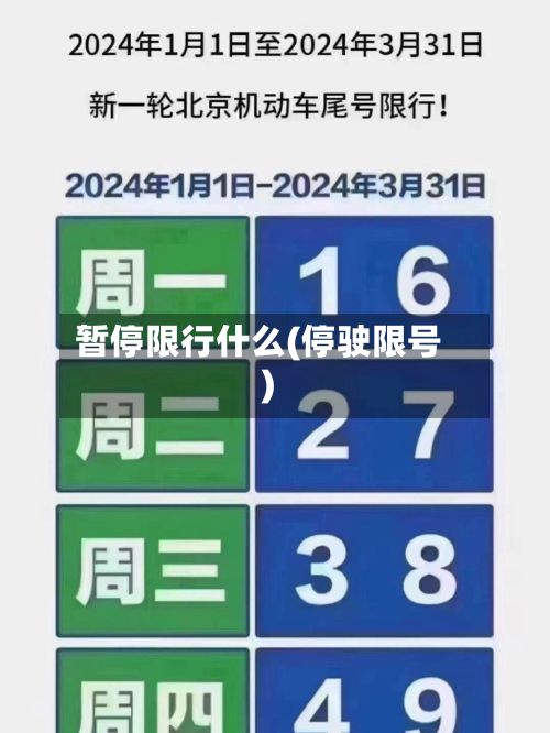 暂停限行什么(停驶限号)-第3张图片
