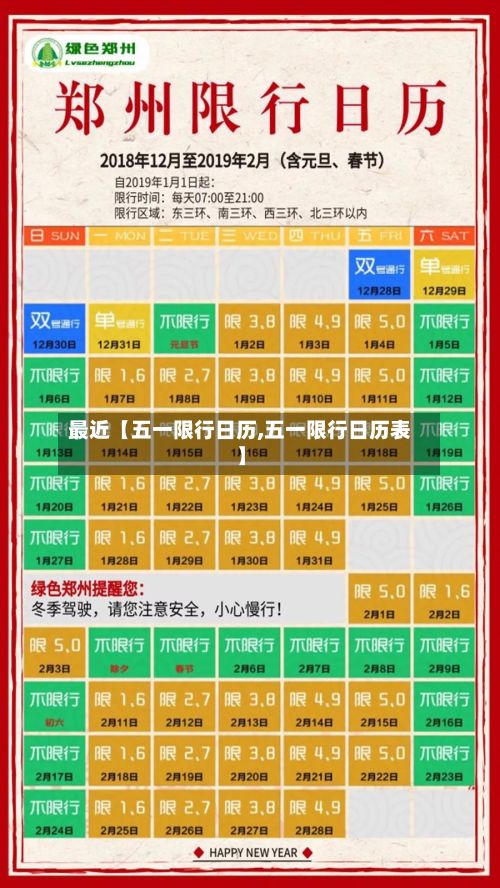 最近【五一限行日历,五一限行日历表】