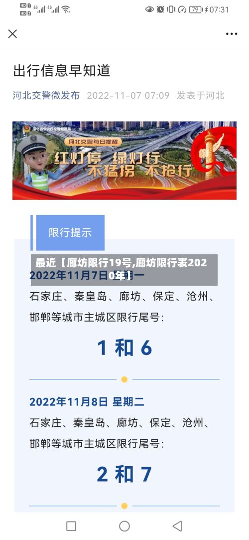 最近【廊坊限行19号,廊坊限行表2020年】