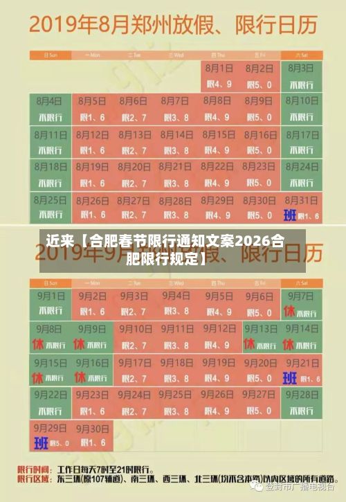 近来【合肥春节限行通知文案2026合肥限行规定】-第2张图片