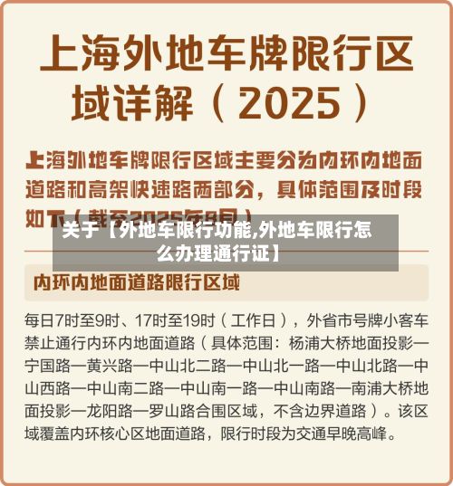 关于【外地车限行功能,外地车限行怎么办理通行证】