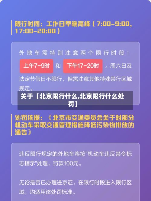 关于【北京限行什么,北京限行什么处罚】