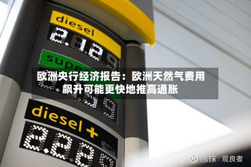 欧洲央行经济报告:欧洲天然气费用
飙升可能更快地推高通胀-第2张图片