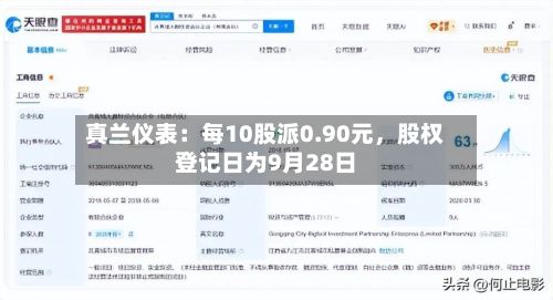 真兰仪表：每10股派0.90元，股权登记日为9月28日-第3张图片