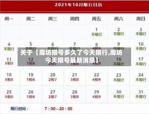 关于【廊坊限号多久了今天限行,廊坊今天限号最新消息】-第2张图片