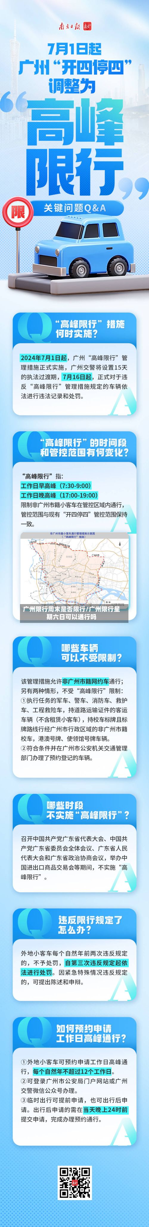 广州限行周末是否限行/广州限行星期六日可以通行吗