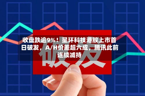 收盘跌逾9%！星环科技港股上市首日破发，A/H价差超六成，腾讯此前连续减持