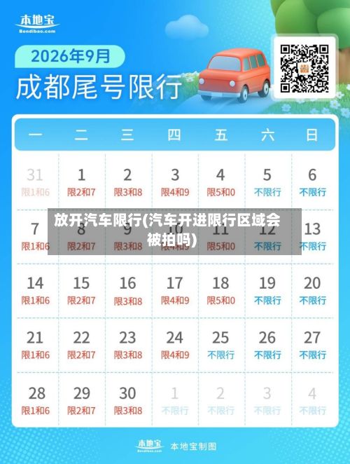放开汽车限行(汽车开进限行区域会被拍吗)
