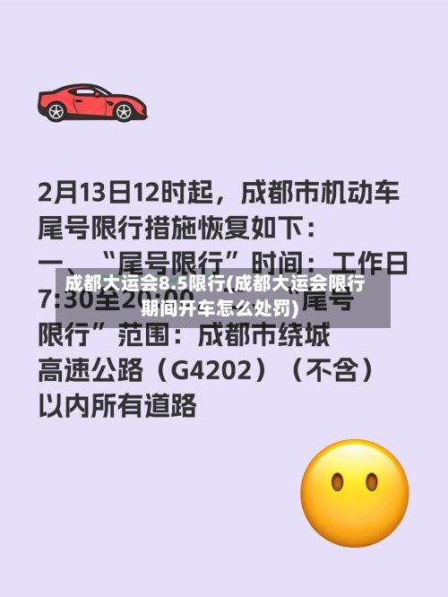 成都大运会8.5限行(成都大运会限行期间开车怎么处罚)