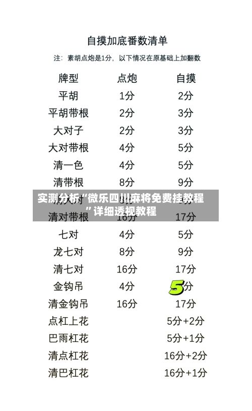 实测分析“微乐四川麻将免费挂教程”详细透视教程-第3张图片