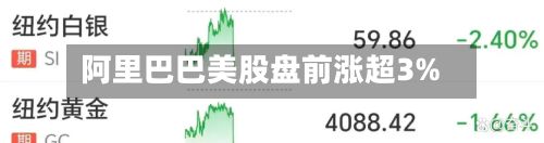 阿里巴巴美股盘前涨超3%