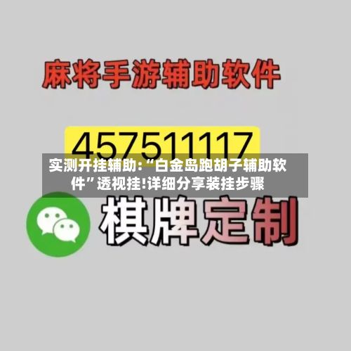 实测开挂辅助:“白金岛跑胡子辅助软件”透视挂!详细分享装挂步骤