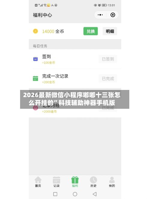 2026最新微信小程序嘟嘟十三张怎么开挂的	”科技辅助神器手机版-第3张图片