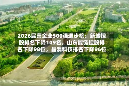 2026民营企业500强退步榜：新城控股排名下降109名，山东能链控股排名下降98位，晶澳科技排名下降96位