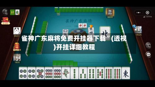雀神广东麻将免费开挂器下载”(透视)开挂详细教程-第3张图片