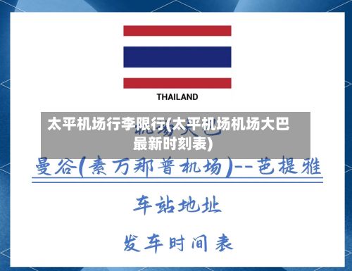 太平机场行李限行(太平机场机场大巴最新时刻表)-第2张图片