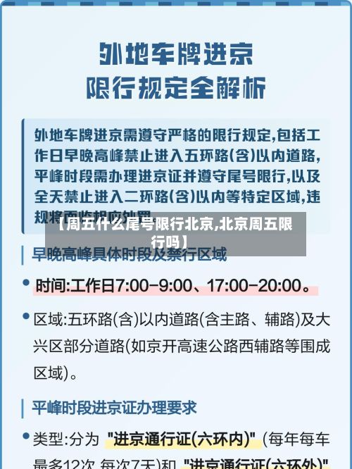 【周五什么尾号限行北京,北京周五限行吗】