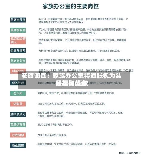 花旗调查：家族办公室将通胀视为头号担忧 喜欢股票和黄金