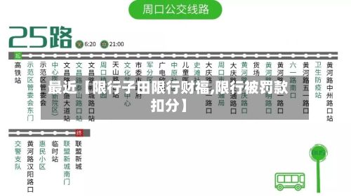 最近【限行子田限行财福,限行被罚款扣分】-第2张图片