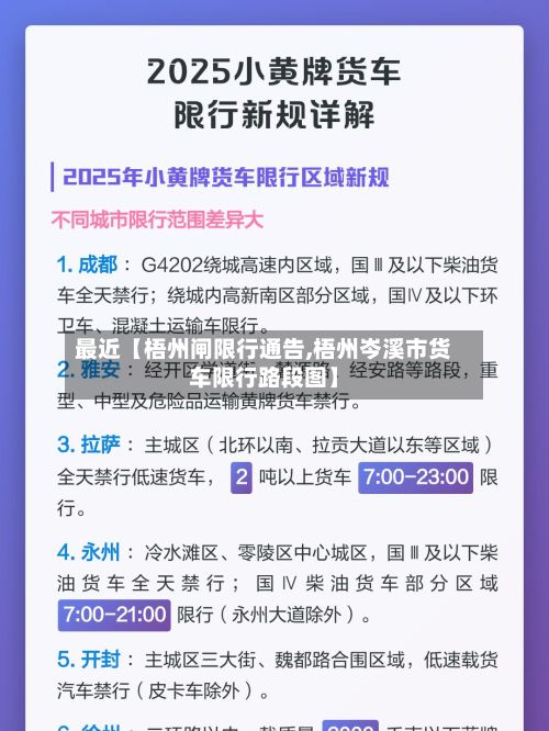 最近【梧州闸限行通告,梧州岑溪市货车限行路段图】-第2张图片
