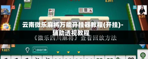 云南微乐麻将万能开挂器教程(开挂)-辅助透视教程