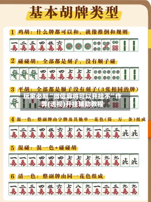 玩家必知“微信麻将可以开挂不”作弊(透视)开挂辅助教程-第3张图片