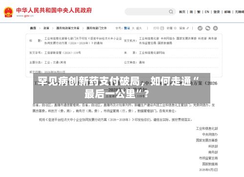 罕见病创新药支付破局，如何走通“最后一公里”？-第2张图片