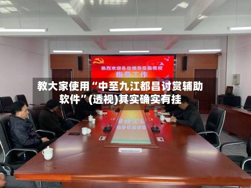 教大家使用“中至九江都昌讨赏辅助软件”(透视)其实确实有挂