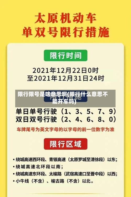 限行限号是啥意思啊(限行什么意思不能开车吗)-第2张图片