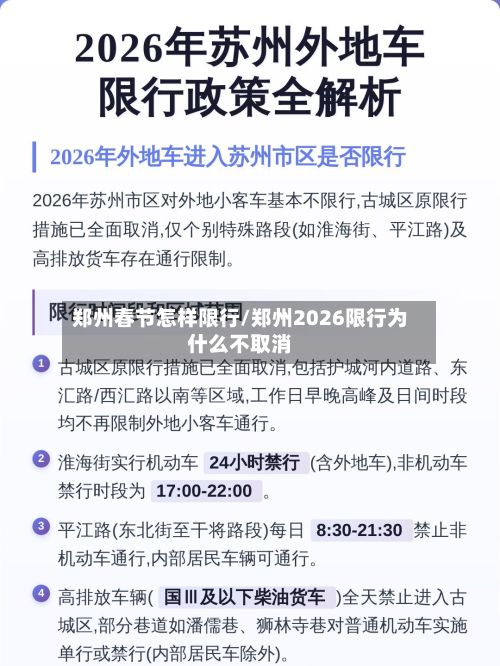 郑州春节怎样限行/郑州2026限行为什么不取消