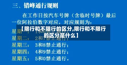 【限行和不限行的区分,限行和不限行的区分是什么】-第3张图片