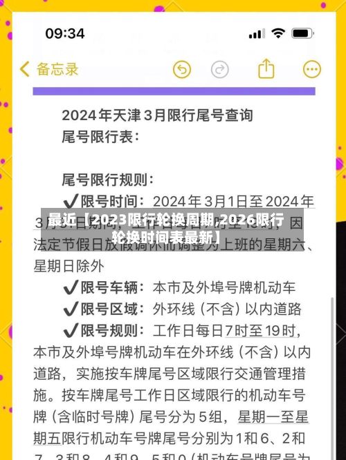 最近【2023限行轮换周期,2026限行轮换时间表最新】