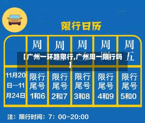 【广州一环路限行,广州周一限行吗】