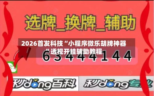 2026首发科技“小程序微乐胡牌神器”透视开挂辅助教程-第2张图片