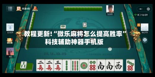 教程更新!“微乐麻将怎么提高胜率”科技辅助神器手机版-第2张图片
