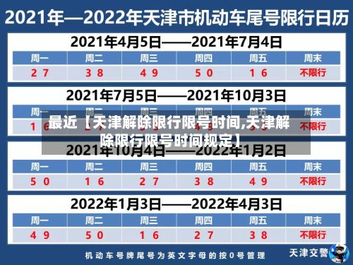 最近【天津解除限行限号时间,天津解除限行限号时间规定】-第2张图片
