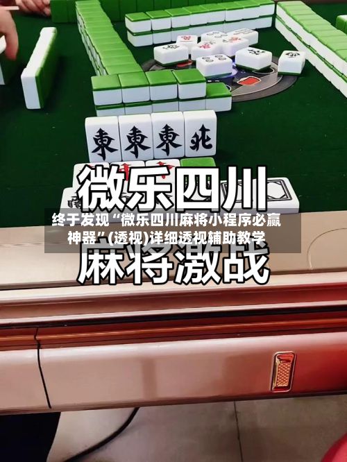终于发现“微乐四川麻将小程序必赢神器”(透视)详细透视辅助教学-第3张图片