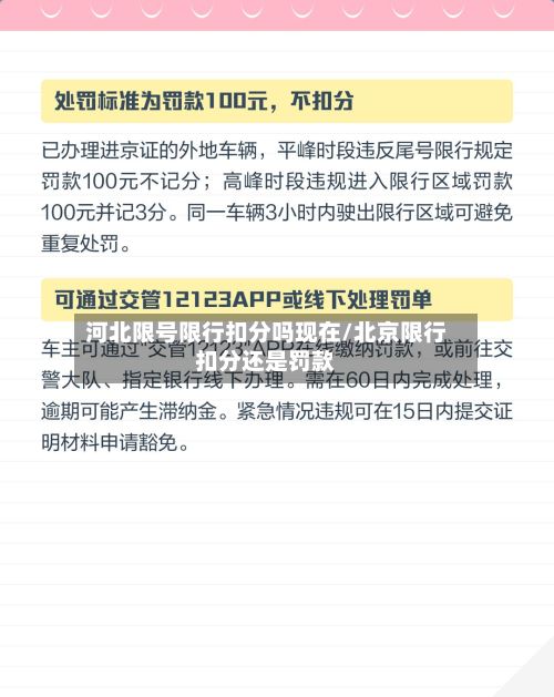 河北限号限行扣分吗现在/北京限行扣分还是罚款-第2张图片