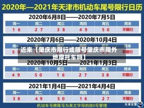 近来【肇庆市限行或限号肇庆市限外地摩托车吗】-第2张图片