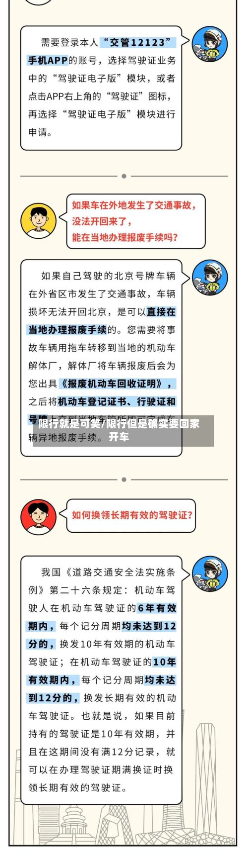 限行就是可笑/限行但是确实要回家开车