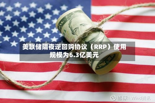 美联储隔夜逆回购协议（RRP）使用规模为6.3亿美元