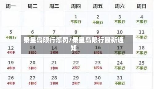 秦皇岛限行惩罚/秦皇岛限行最新通知-第3张图片