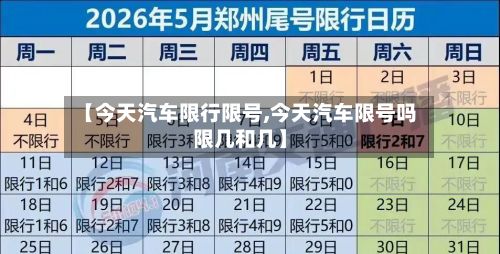 【今天汽车限行限号,今天汽车限号吗限几和几】-第2张图片