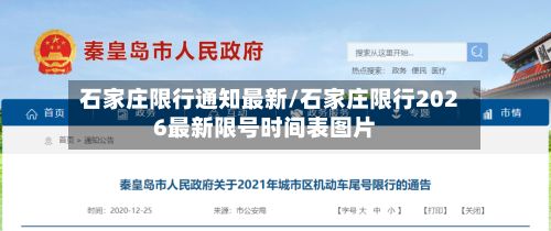 石家庄限行通知最新/石家庄限行2026最新限号时间表图片