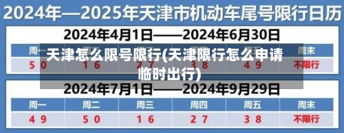 天津怎么限号限行(天津限行怎么申请临时出行)-第2张图片