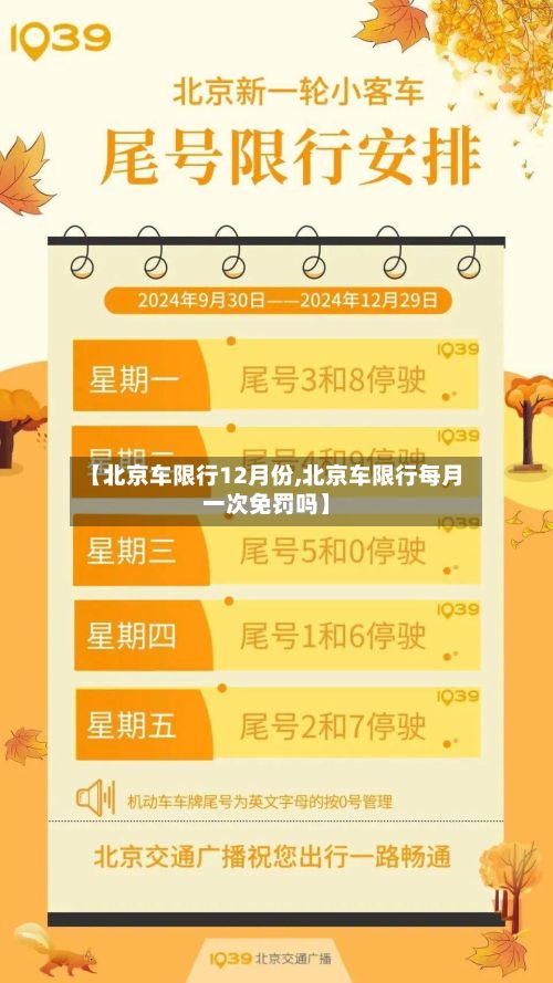【北京车限行12月份,北京车限行每月一次免罚吗】-第2张图片