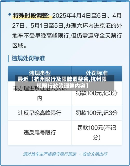 最近【杭州限行及限牌调整会,杭州限牌限行政策调整内容】-第2张图片