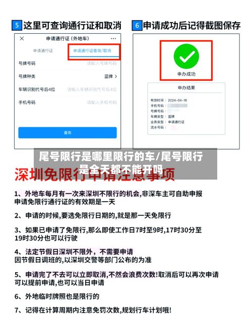 尾号限行是哪里限行的车/尾号限行是全天都不能开吗-第3张图片