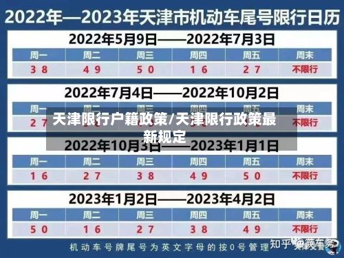 天津限行户籍政策/天津限行政策最新规定-第2张图片